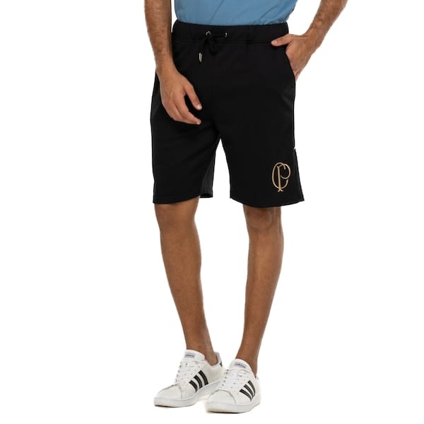 Vista principal Bermuda de Moletom do Corinthians Xps Masculina Xps PRETO
