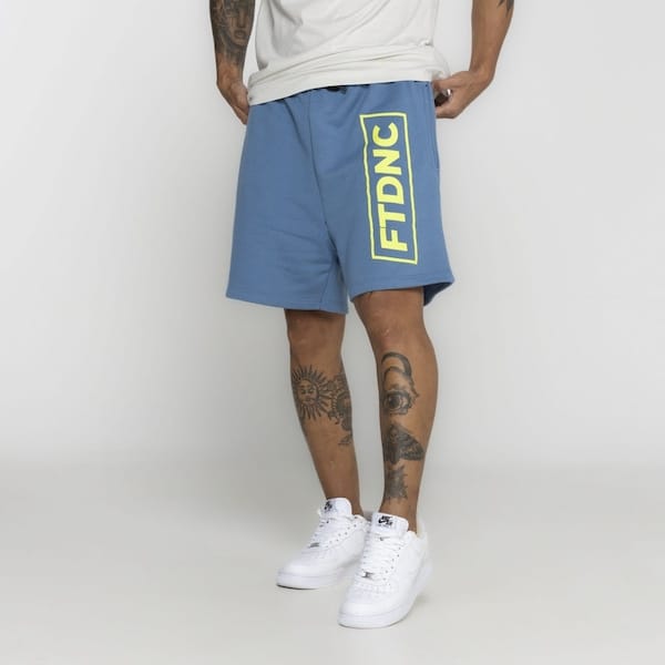 Vista 2 Bermuda de Moletom FTDNC Recortada FTDNC AZUL