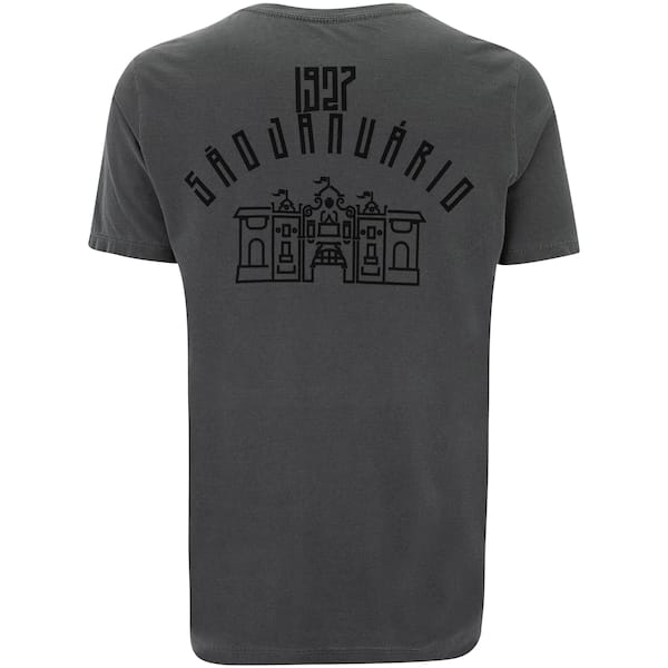 Vista 2 Camiseta do Vasco da Gama Masculina São Januário Vasco CINZA ESCURO