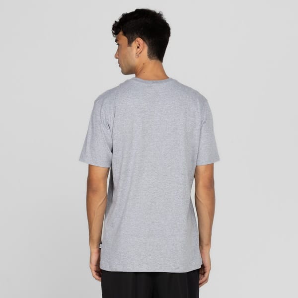 Vista 2 Camiseta Chicago Bulls Masculina NBA Manga Curta Backcourt NBA CINZA MESCLA