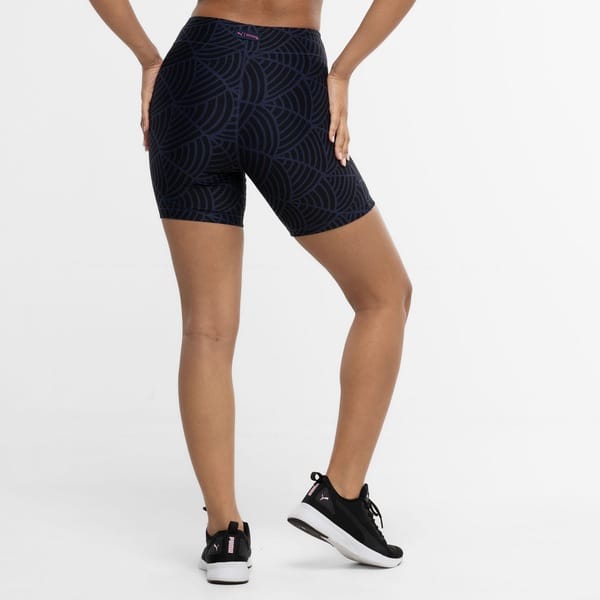 Vista 2 Bermuda Feminina Puma Lemlem Bike Puma AZUL ESCURO