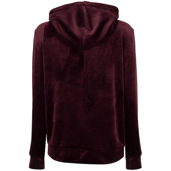 Vista 2 Jaqueta Feminina Oxer com Capuz Plush Cap Bex Oxer ROXO ESCURO