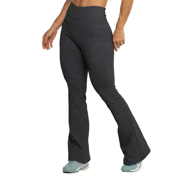 Vista 2 Calça Feminina Oxer Bailarina Mescla Baixa Compressão Cós Baixo Oxer CINZA MESCLA