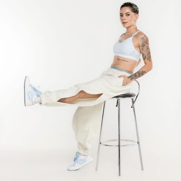 Vista 2 Calça Jogger Nike Sportswear CLCCTN SHRPA Nike OFF WHITE