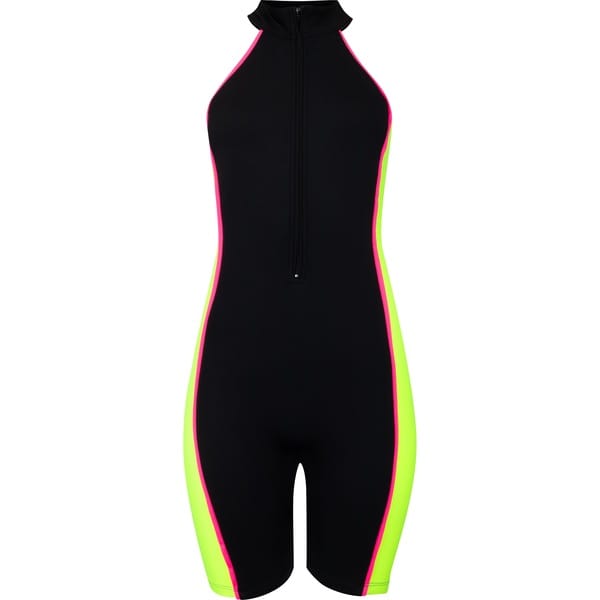 Vista 2 Macaquinho Feminino Lauf Cravina Lauf PRETO/VERDE