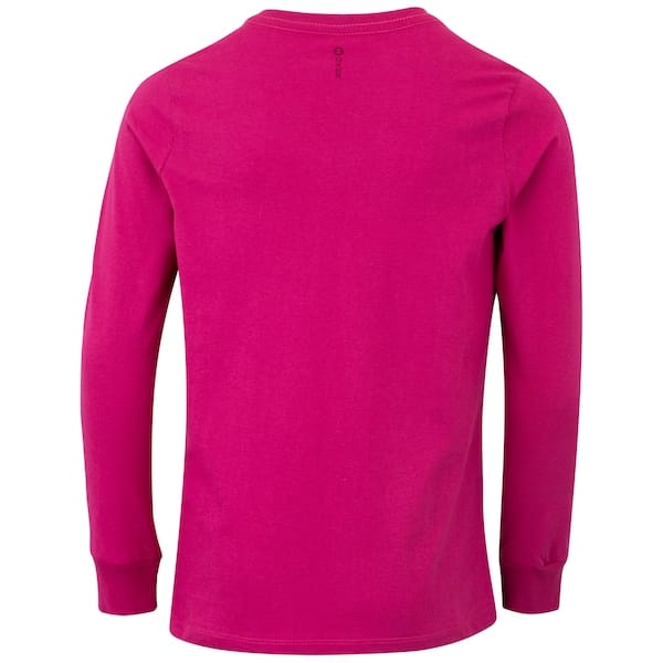 Vista 2 Camiseta Infantil Oxer Manga Longa Casual Oxer ROSA ESCURO