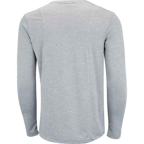 Vista 2 Camiseta Masculina Oxer Manga Long Flat Mescla Oxer CINZA CLARO