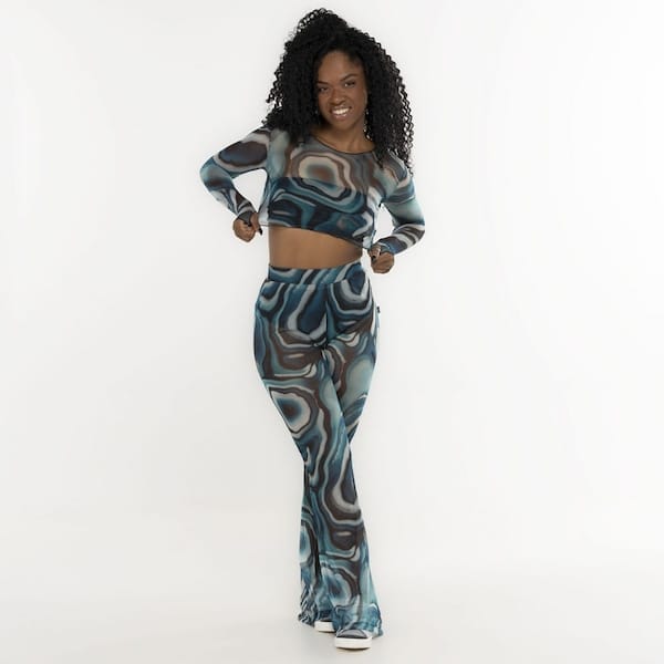 CROPPED MANGA LONGA TULE JADE² PRECIOUS