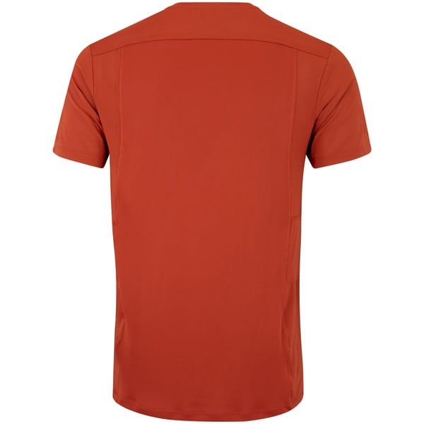 Vista 2 Camiseta Masculina ASICS Manga Curta Racket Recortada ASICS VERMELHO/LARANJA ESC