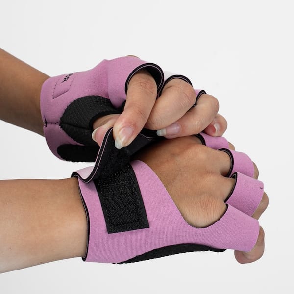 Vista 2 Luvas Oxer com Polegar Adulto Oxer ROSA CLARO