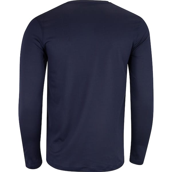 Vista 2 Camiseta Masculina Mizuno Manga Longa Nirvana New Mizuno AZUL ESC/AZUL