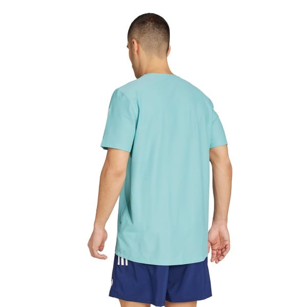 Vista 2 Camiseta Masculina adidas Manga Curta Own The Run Base Adidas VERDE