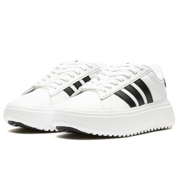 Vista 2 Tênis adidas Grand Court Platform - Feminino Adidas BRANCO/PRETO