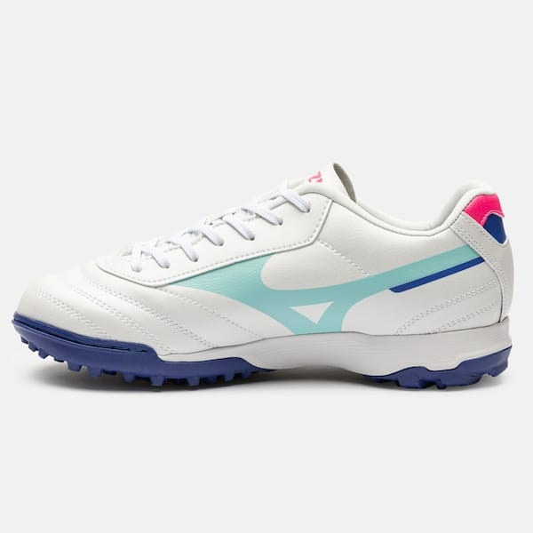 Vista principal Chuteira Society Mizuno Morelia Classic Adulto Mizuno BRANCO/AZUL CLA