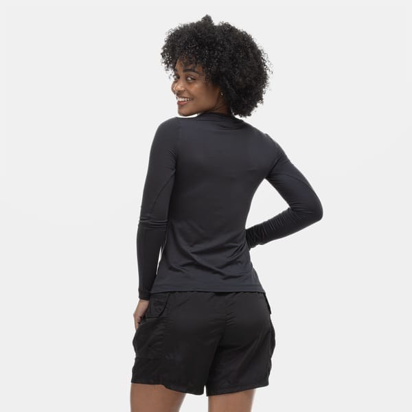 Vista 2 Camiseta Feminina Nord Manga Longa Segunda Pele Skin Nord Outdoor PRETO