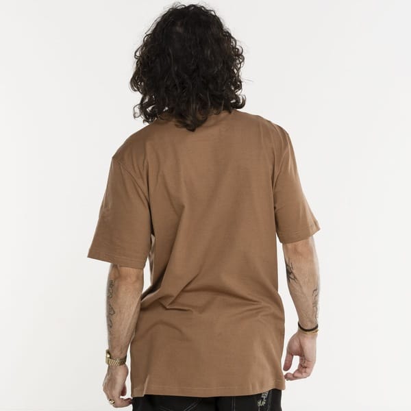 Vista 2 Camiseta HUF Manga Curta Starters SS HUF MARROM/MARROM CLA