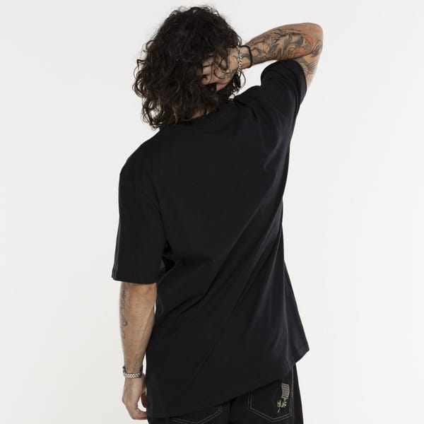 Vista 2 Camiseta HUF Manga Curta Blazing Jam SS HUF PRETO