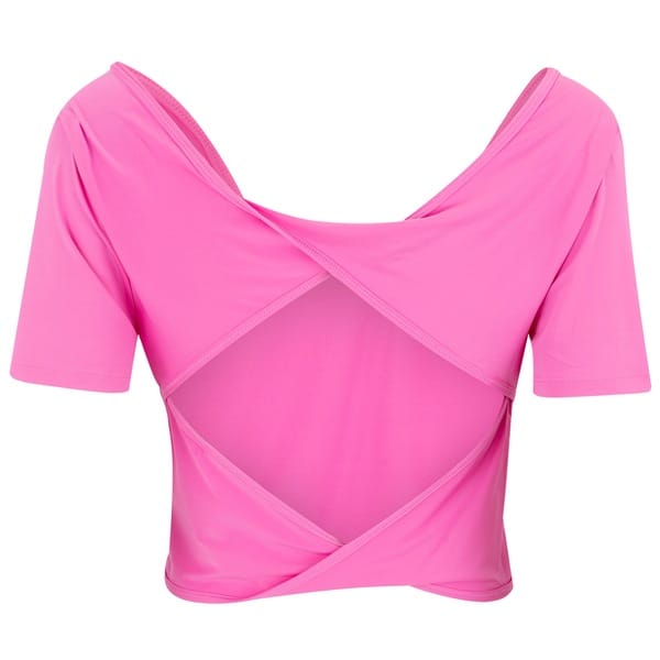 Vista 2 Camiseta Feminina Nike Manga Curta One Classic Dri-Fit TWST Nike ROSA