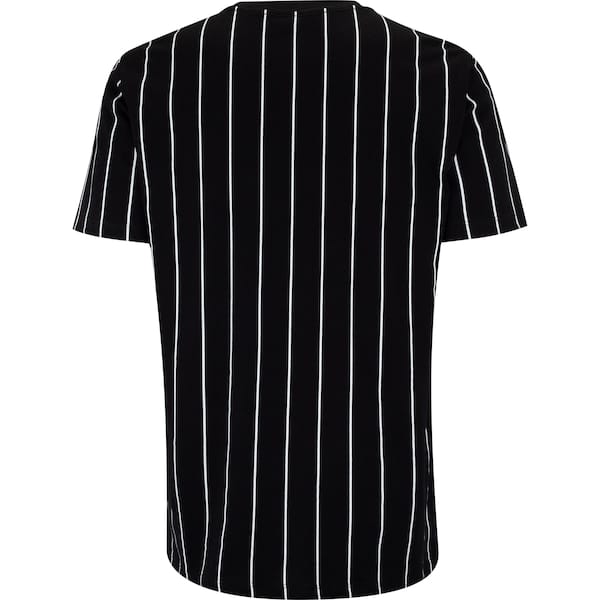 Vista 2 Camiseta do Chicago Bulls NBA Masculina White Stripes NBA PRETO