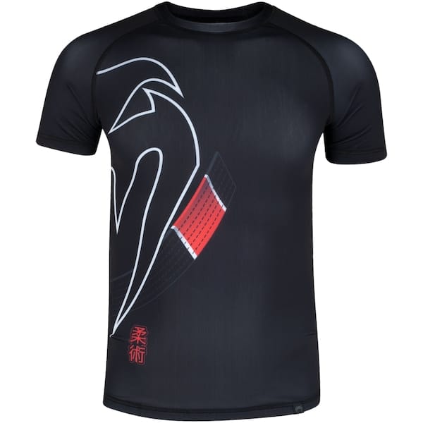 Camiseta Masculina Venum Manga Curta Rashguard Black Belt Dark