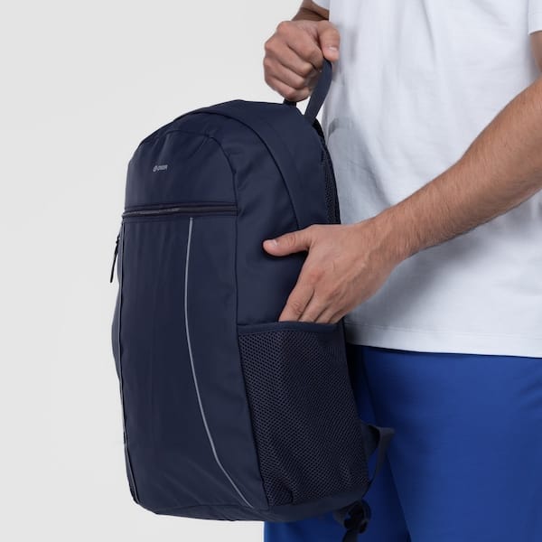 Vista 2 Mochila Oxer Lumi Refletiva Oxer AZUL ESCURO/PRATA