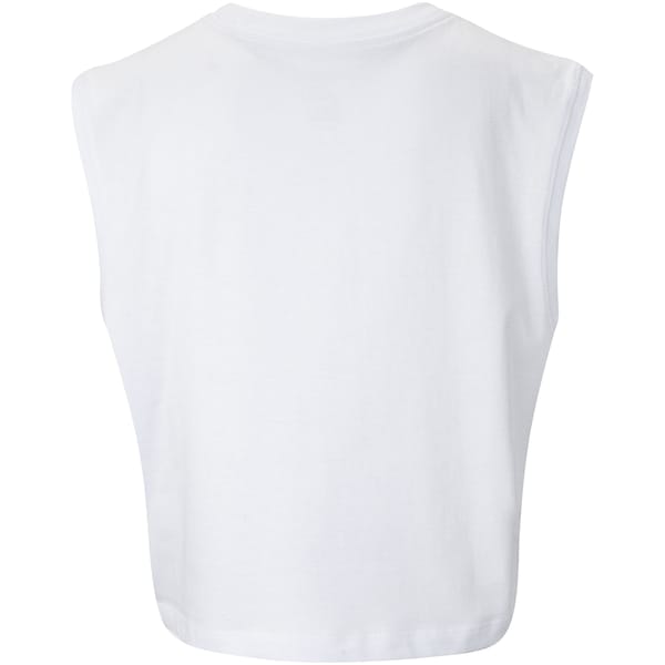 Vista 2 Blusa Cropped Feminina Nike Club SL Tee Nike BRANCO