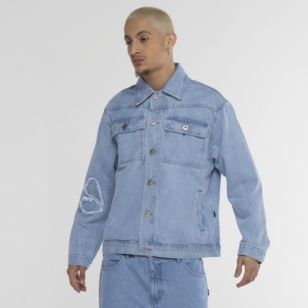 Vista 2 Jaqueta Approve Oversized Jeanswear Approve AZUL CLARO