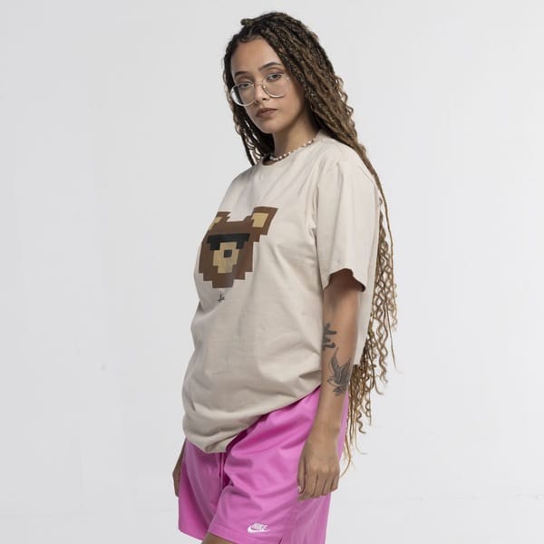 Vista 2 Camiseta Approve Manga Curta Bold Style Approve BEGE