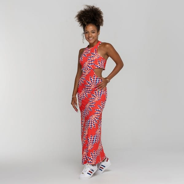 Vista 2 Vestido adidas Farm Dress Adidas VERMELHO