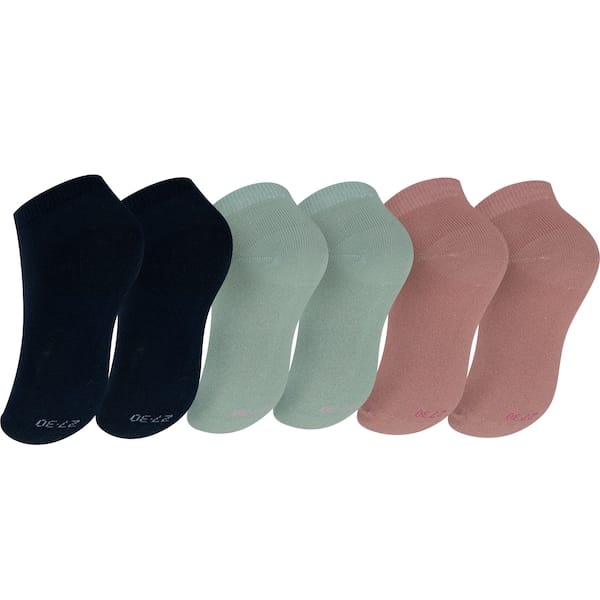 Vista 2 Kit de Meias Oxer Cano Baixo com 3 Pares 27 a 30 Infantil Oxer VERDE CLA/ROSA