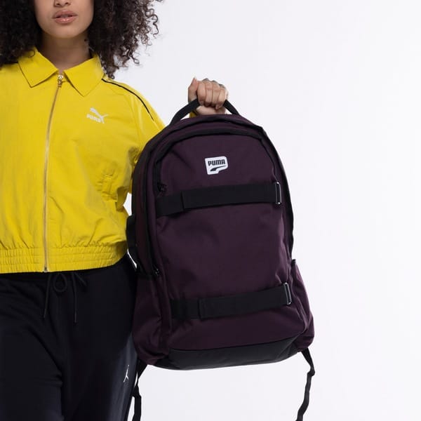 Vista 2 Mochila Puma Downtown Backpack 24 Litros Puma ROXO
