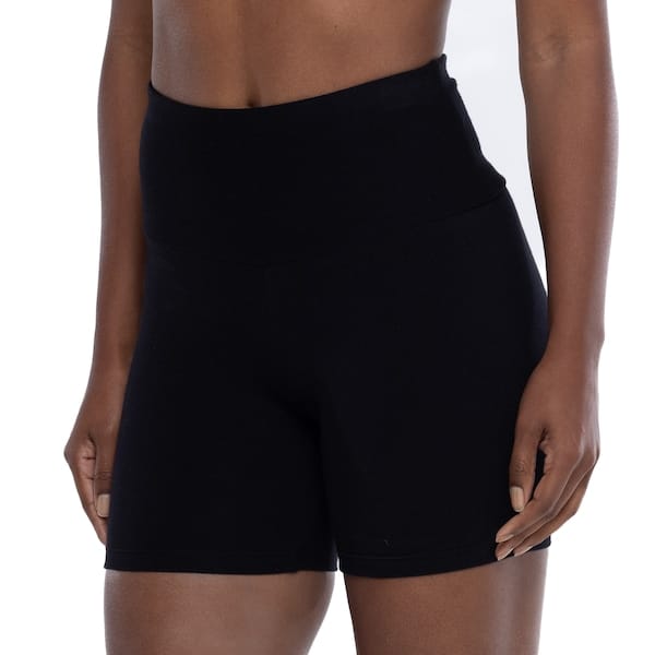 Vista principal Bermuda Feminina Oxer Ciclista Cotton Oxer PRETO
