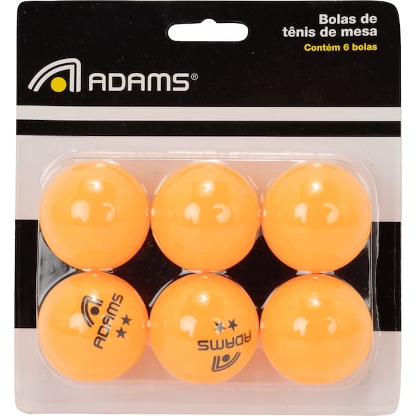 Kit de Bola de Tênis de Mesa Adams 6 Unidades