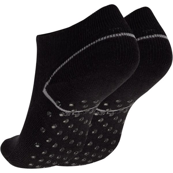 Vista 2 Meia cano Invisível Pilates Antiderrapante Atoalhada Tamanho 34-36 Oxer Unissex Oxer PRETO