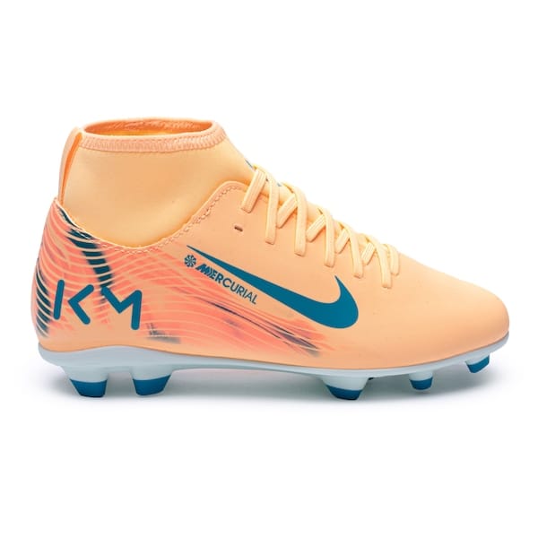 Vista principal Chuteira de Campo Júnior Nike Mercurial Superfly 10 Club Kylian Mbappé Nike LARANJA/AZUL