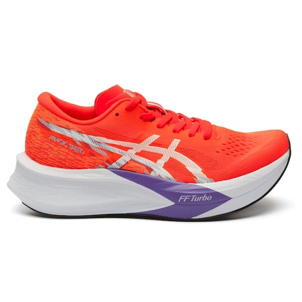 Vista principal Tênis ASICS Magic Speed 4 Feminino ASICS CORAL/BRANCO