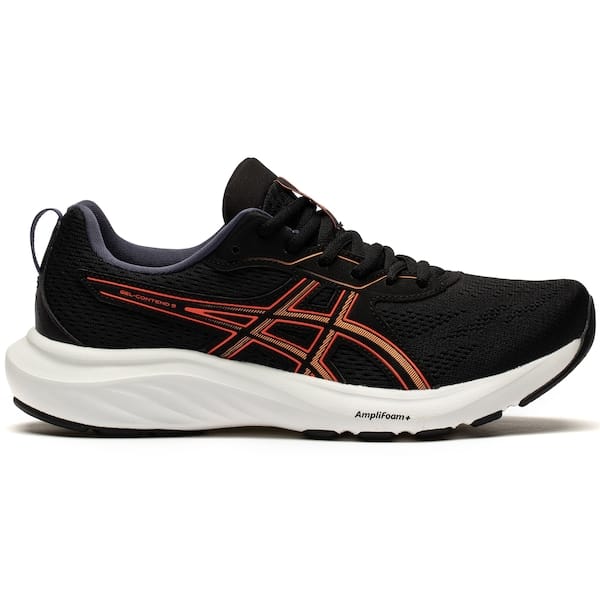 Vista principal Tênis ASICS Gel-Contend 9 Feminino ASICS PRETO/CORAL