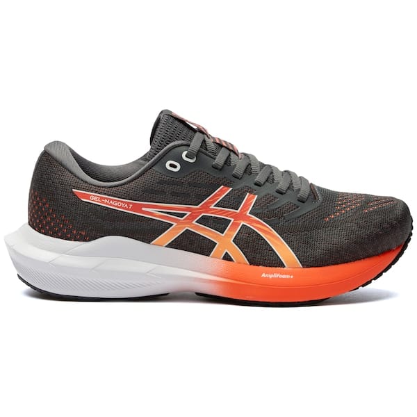 Vista principal Tênis ASICS Gel-Nagoya 7 Feminino ASICS CINZA ESC/LARANJA