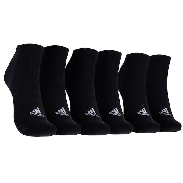 Vista principal Kit de Meia adidas Cano Baixo Cush 3 Pares Adulto Adidas PRETO