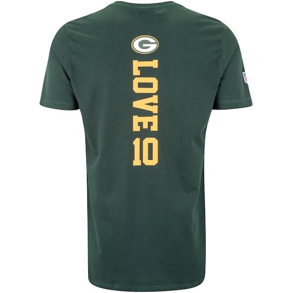 Vista 2 Camiseta do Green Bay Packers NFL Masculina Player Love NF059 NFL VERDE ESCURO