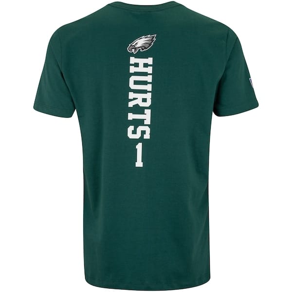 Vista 2 Camiseta do Philadelphia Eagles NFL Masculina Player Hurts NF060 NFL VERDE