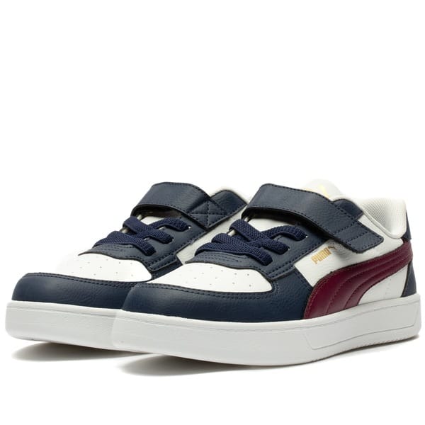 Vista 2 Tênis Puma Caven 2.0 AC BDP Infantil Puma BRANCO/AZUL