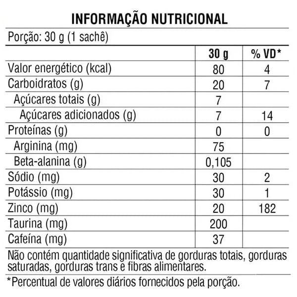 Vista 2 Gel Black Skull Xtreme Energy Abacaxi com Hortelã 30 g Black Skull NAO SE APLICA