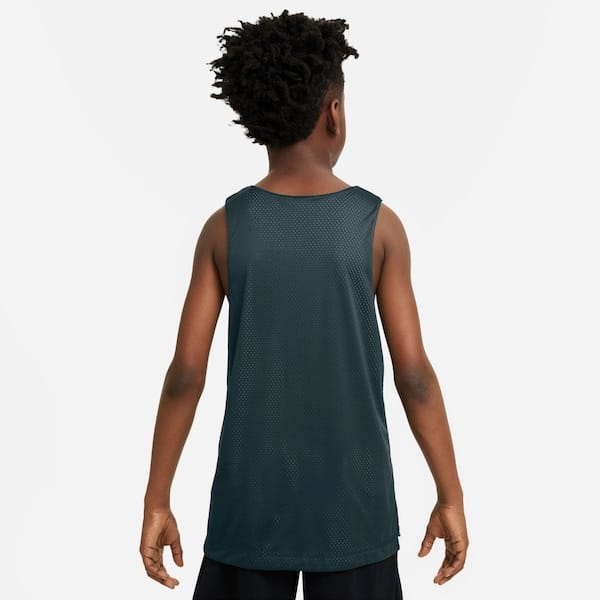 Vista 2 Camiseta Regata Infantil Nike Dri-Fit Reversible JSY Nike VERDE ESCURO