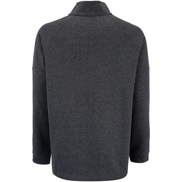 Vista 2 Blusão Masculino Oxer Half-Zipper Bolso Seguro Oxer CINZA MESCLA