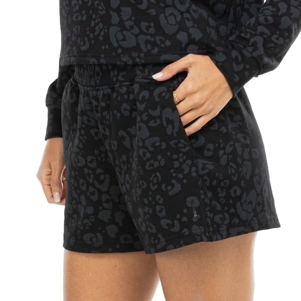 Short Oxer Recorte Estampado Feminino