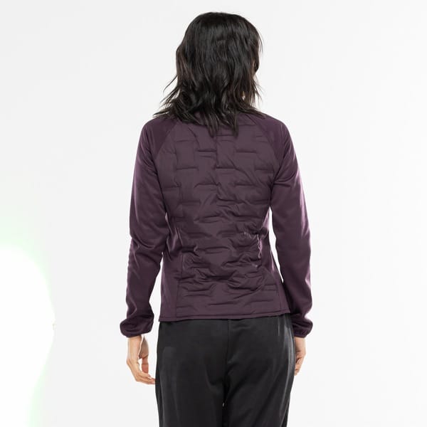 Vista 2 Jaqueta Feminina Puffer Bolso Seguro Oxer ROXO ESCURO