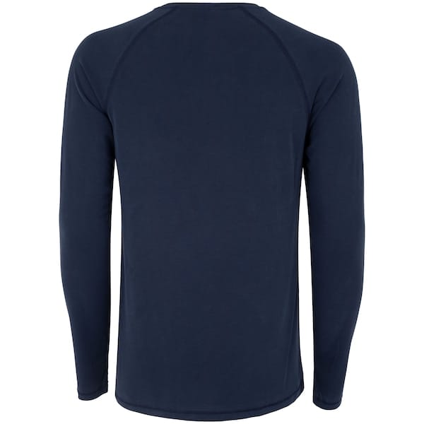 Vista 2 Camiseta ASICS Manga Longa Modal Masculina ASICS AZUL ESCURO