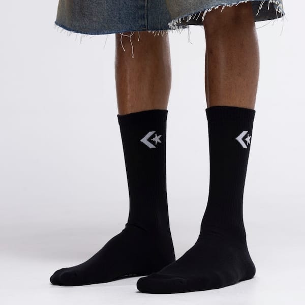 Vista principal Kit de Meia Converse Medium Adulto Converse PRETO