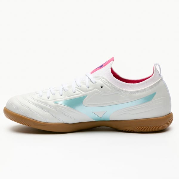 Vista 2 Chuteira Futsal Mizuno MZ Regent Adulto Mizuno BRANCO/AZUL CLA